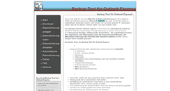 Desktop Screenshot of oe-backup.mailhilfe.de